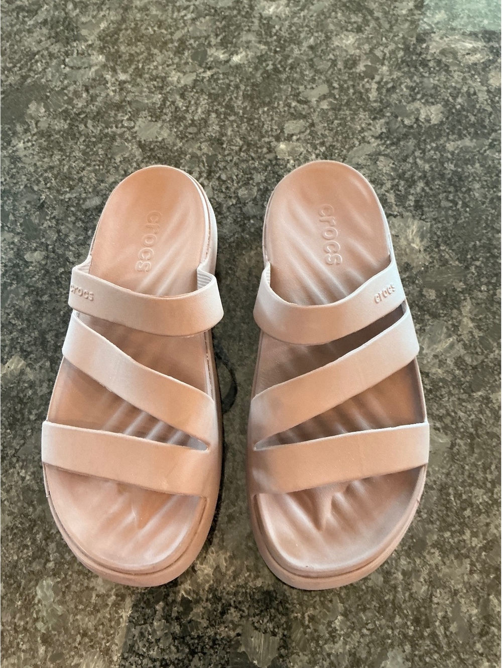 Viral Crocs Getaway Strappy Sandals Truffle size 10